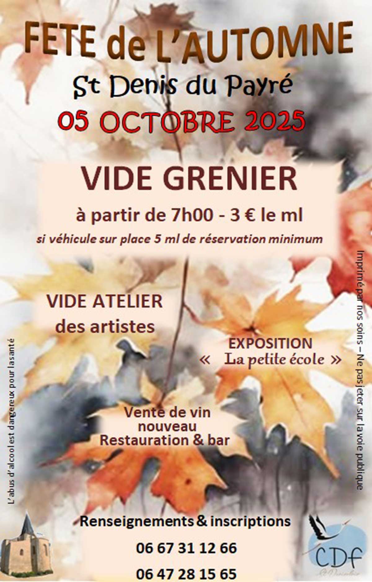 Affiche concert de Noël à Triaize en 2023