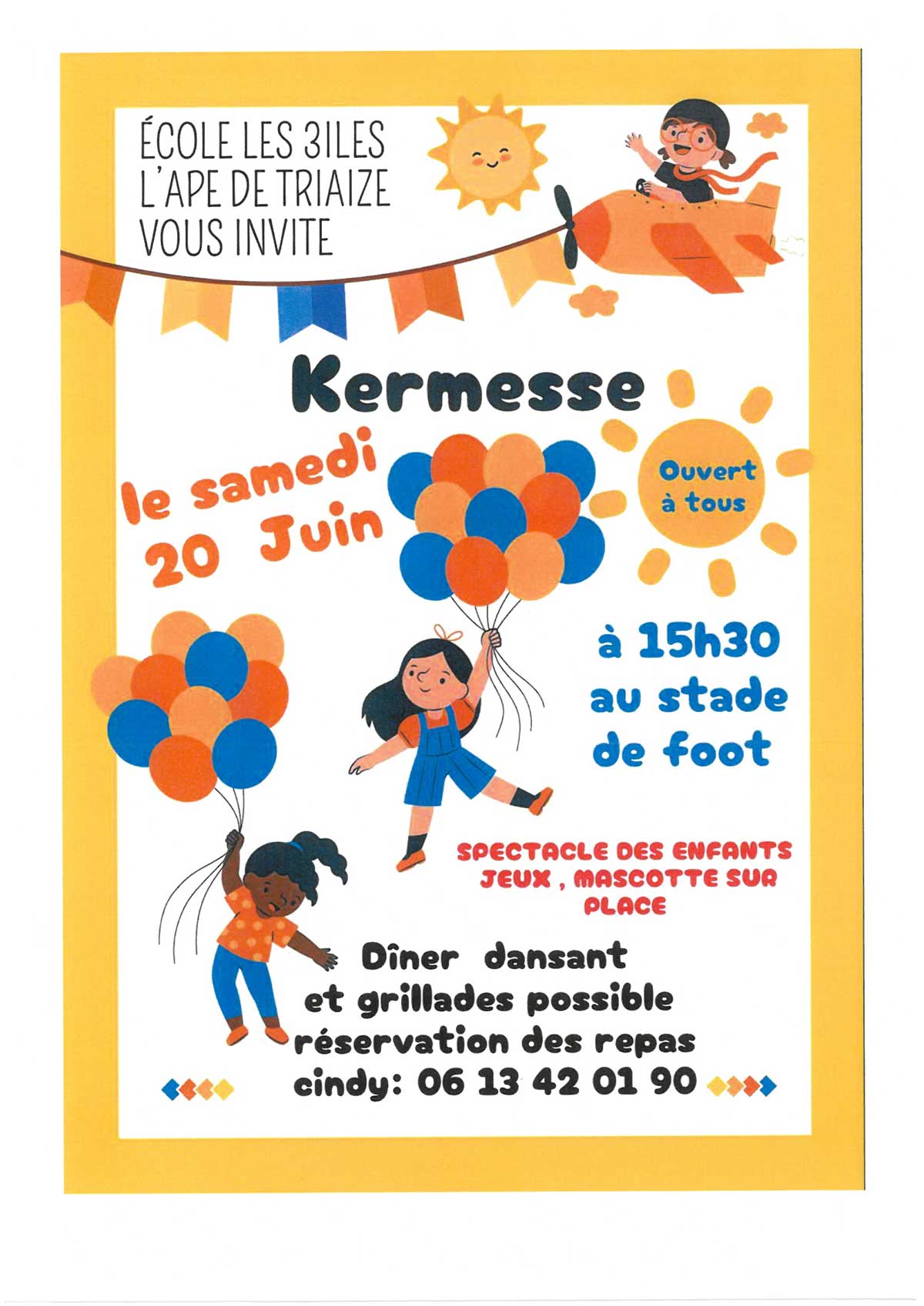 Affiche concert de Noël à Triaize en 2023