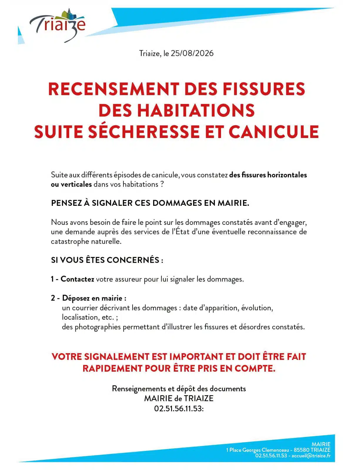 Affiche concert de Noël à Triaize en 2023